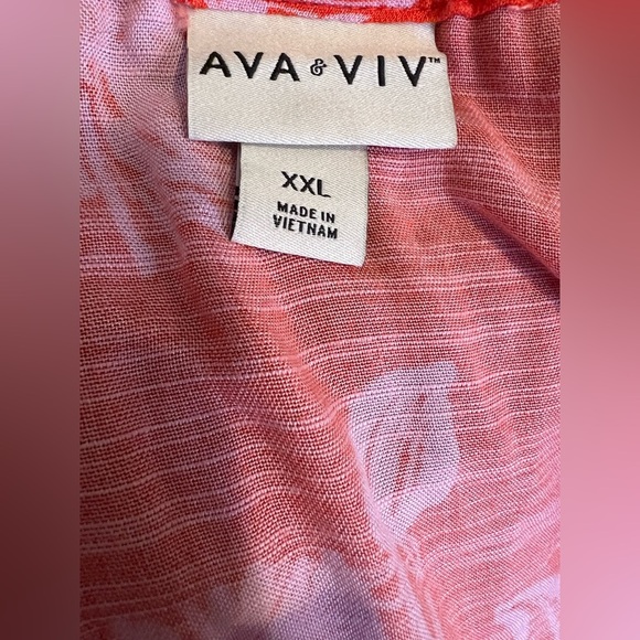 Ava & Viv Flutter Short Sleeve Dress Size XXL - Picture 4 of 6